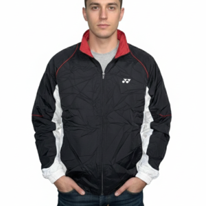 Men’s Black Red Lightweight Windbreaker Jacket