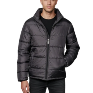 Men’s Dark Purple Long Puffer Jacket