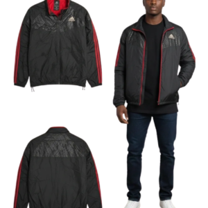 Men’s Black & Red Windbreaker