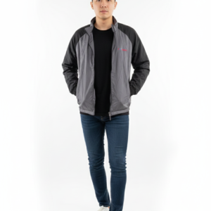 UrbanFlex Grey & Black Lightweight Track Jacket
